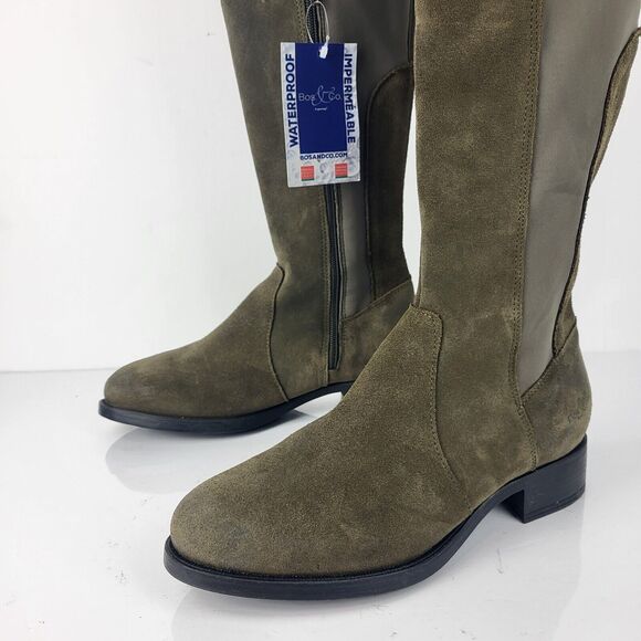 Over the knee waterproof Suede stretch Boots - Picture 2 of 16